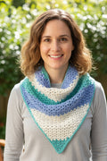 Triangle button scarf
