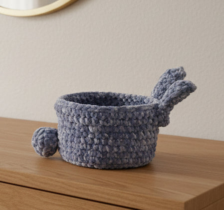 Purple bunny basket