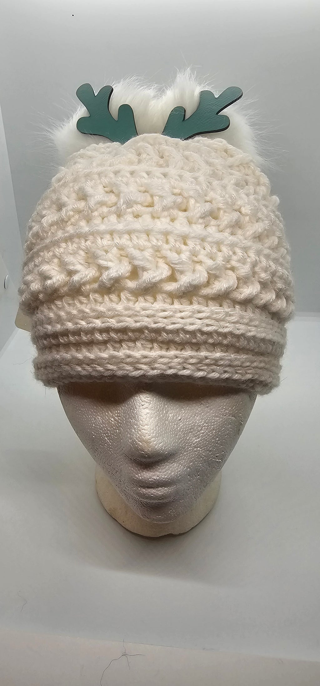You Sleigh Me Beanie in white