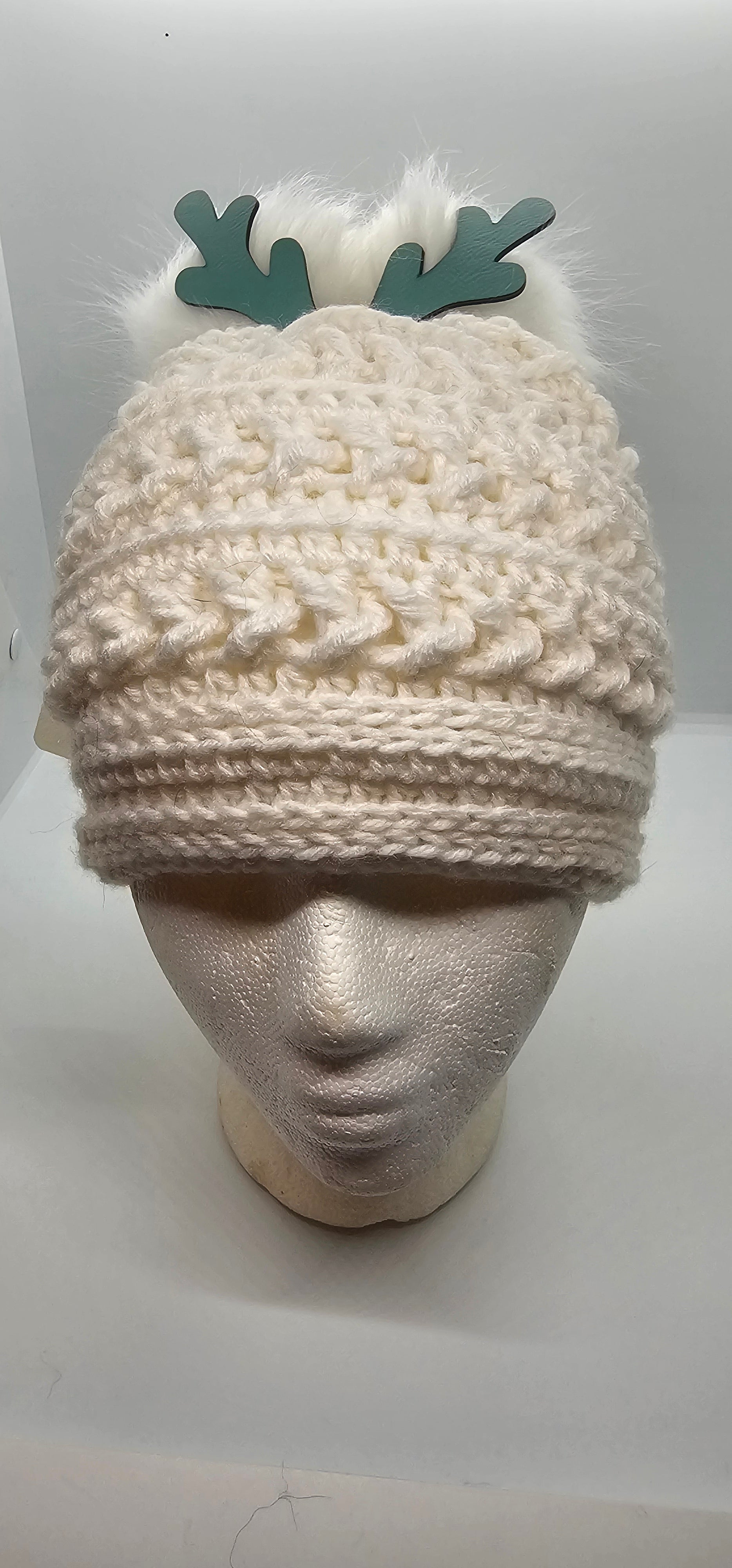You Sleigh Me Beanie in white