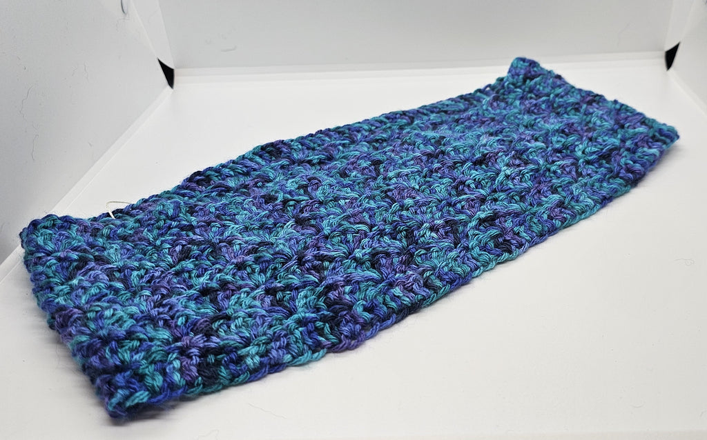 Shades of blue infinity scarf