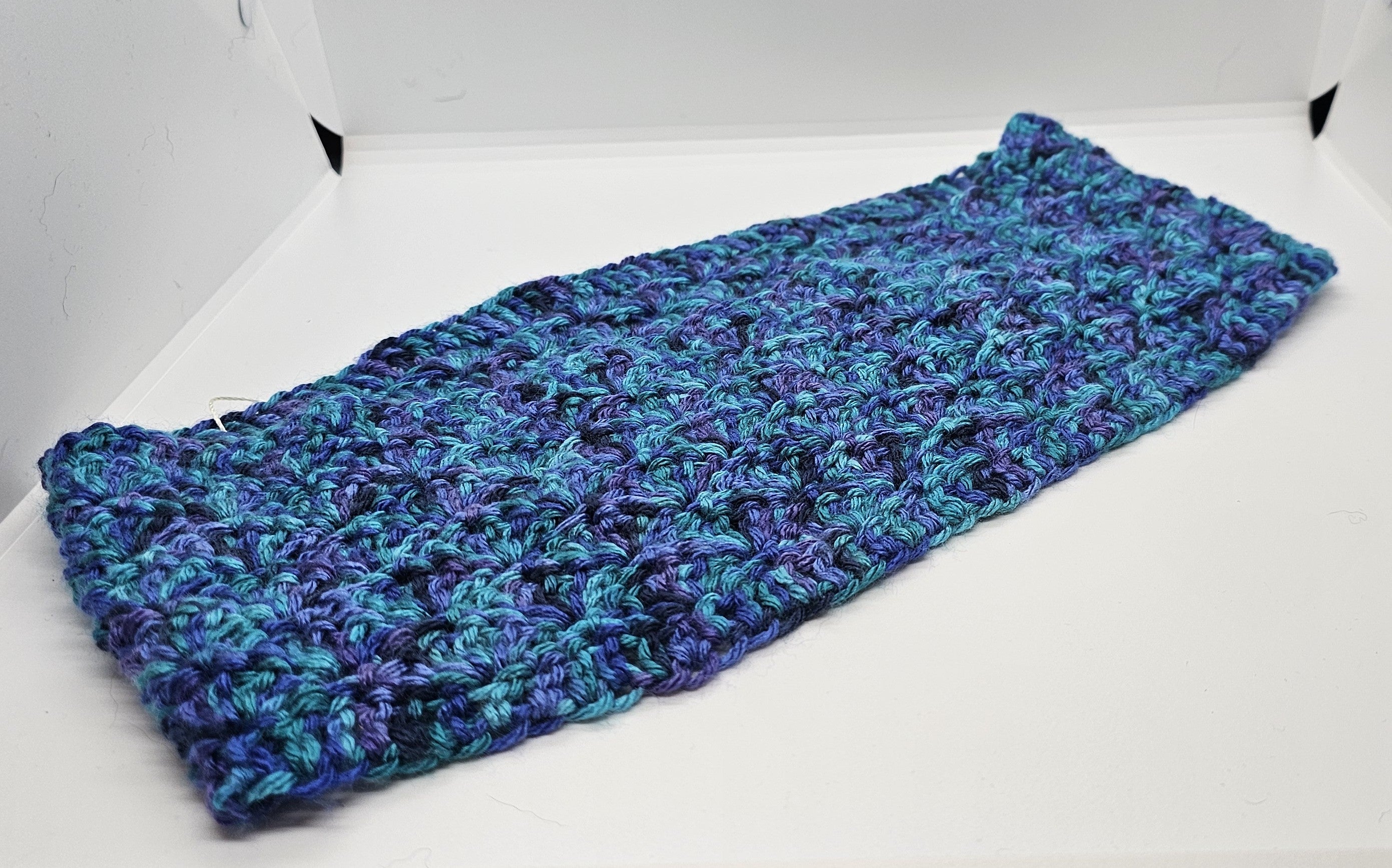Shades of blue infinity scarf