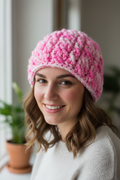 Pretty in pink cables hat