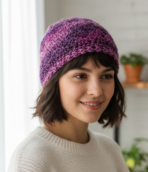 Deep purples beanie