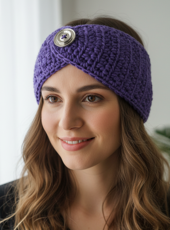 Purple earwarmer