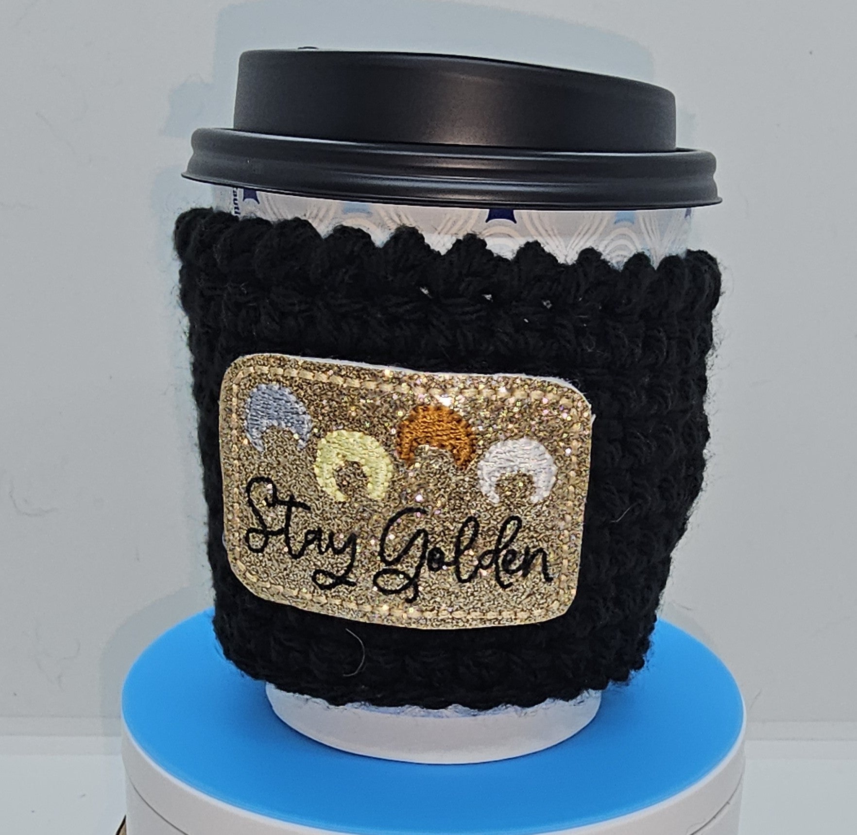 Stay Golden coffee cozy