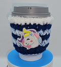 Blue Unicorn coffee cozy
