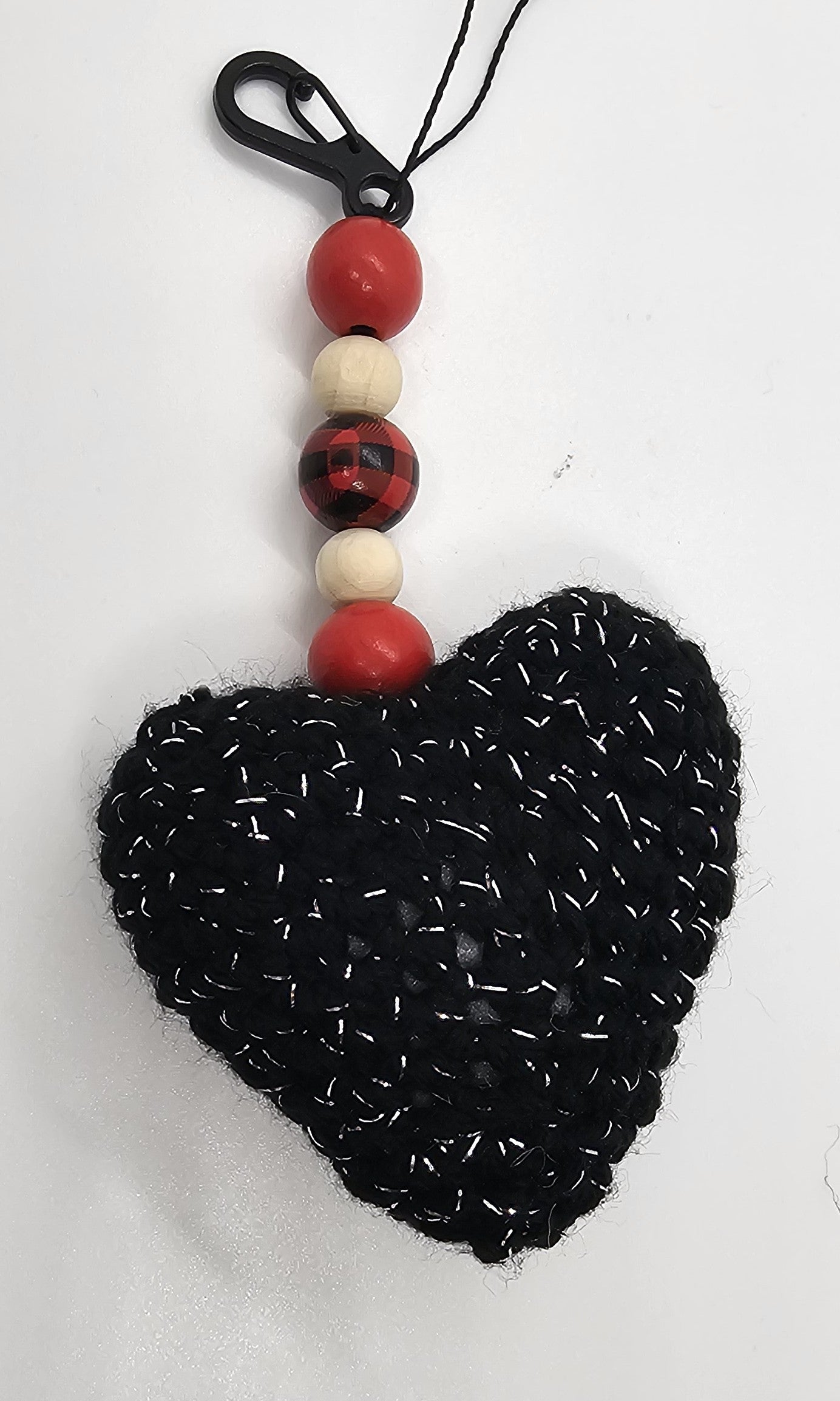 Black heart keychain