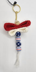 Patriotic Faith Dragonfly keychain