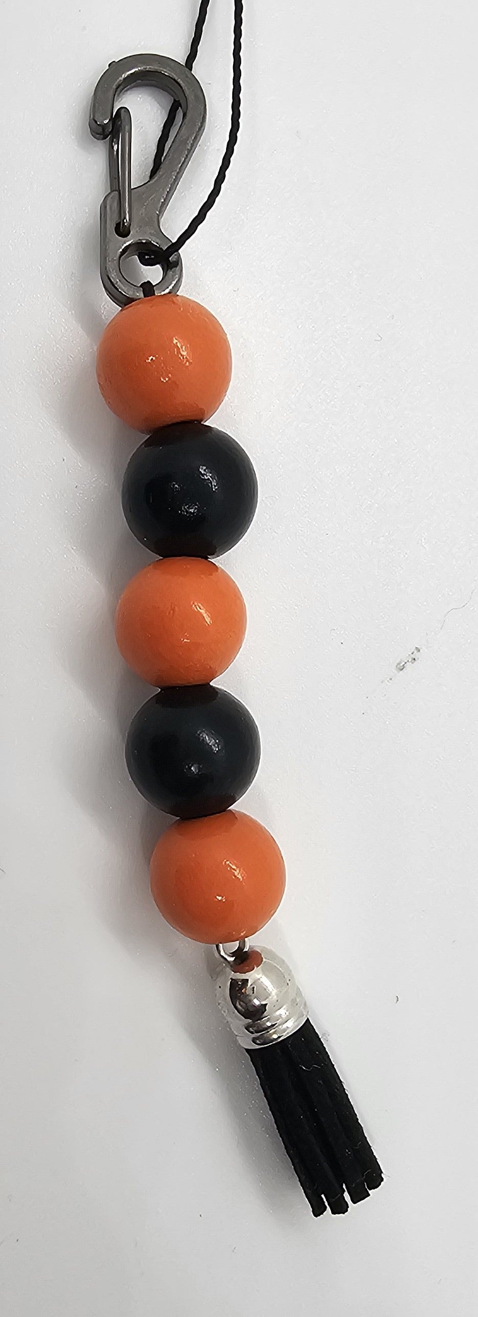 Orange and black keychain
