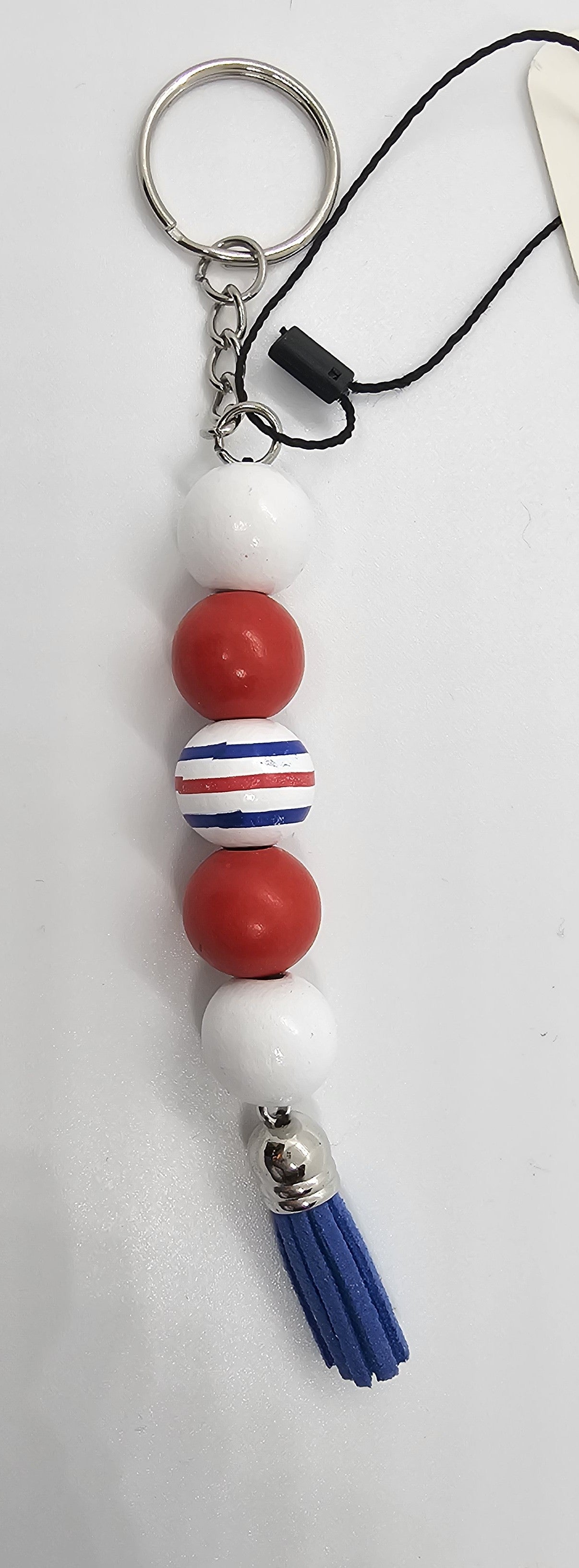 Red white and stripes keychain