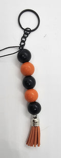 Black and orange keychain black ring