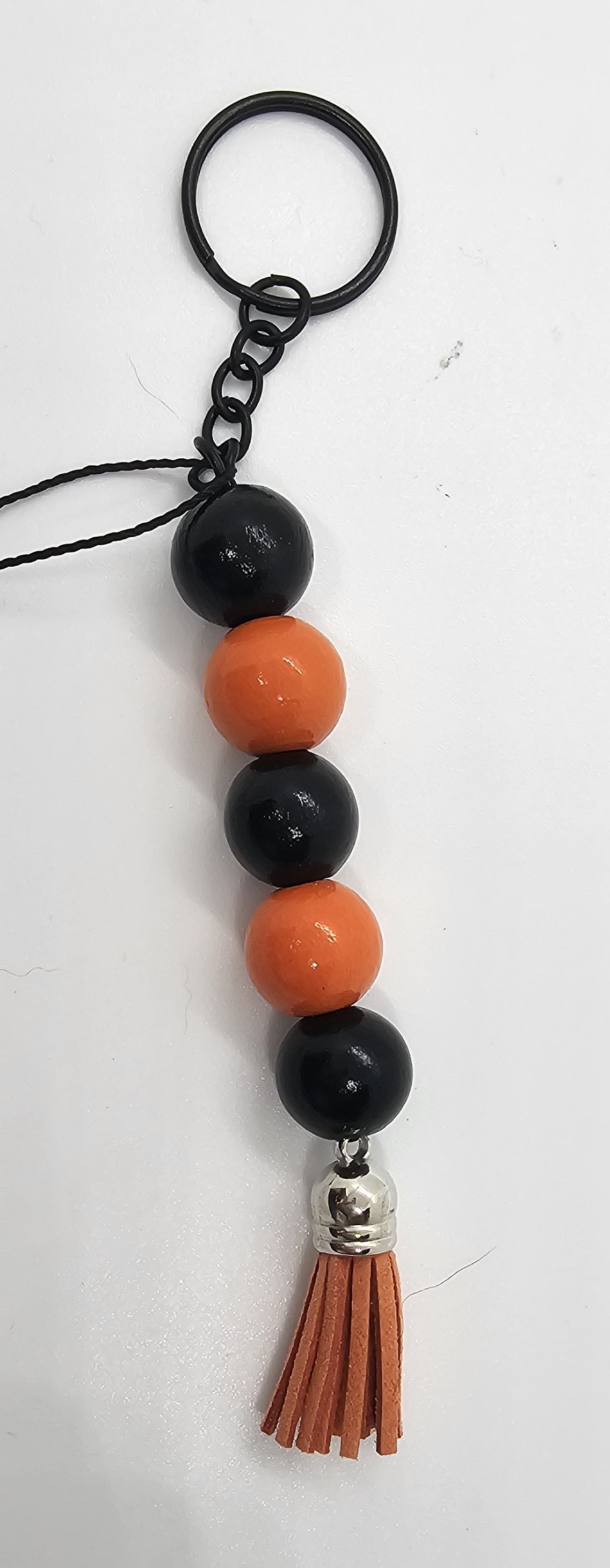 Black and orange keychain black ring