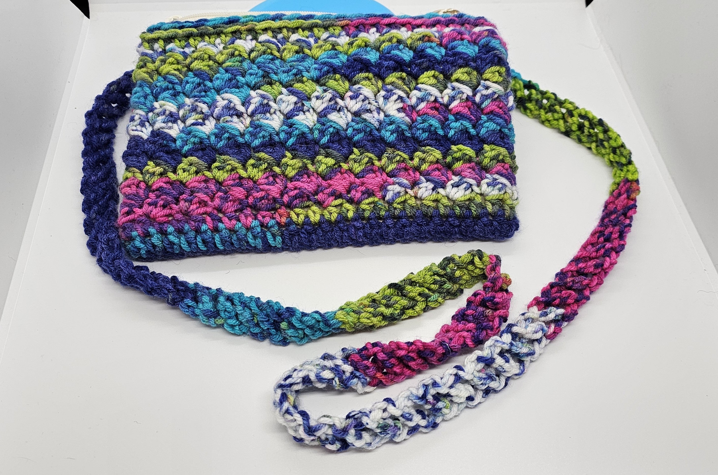 Multicolored crossbody purse