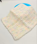 Pastels baby washcloth 8x9