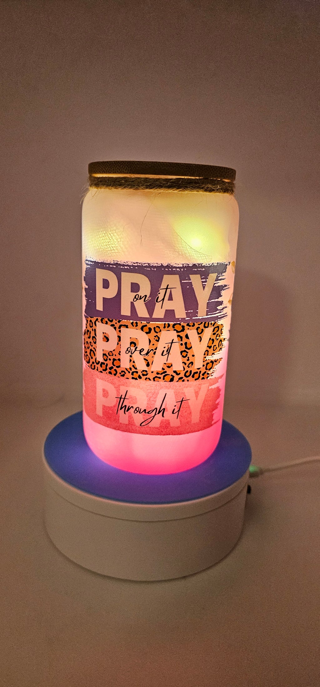 Pray lighted cup