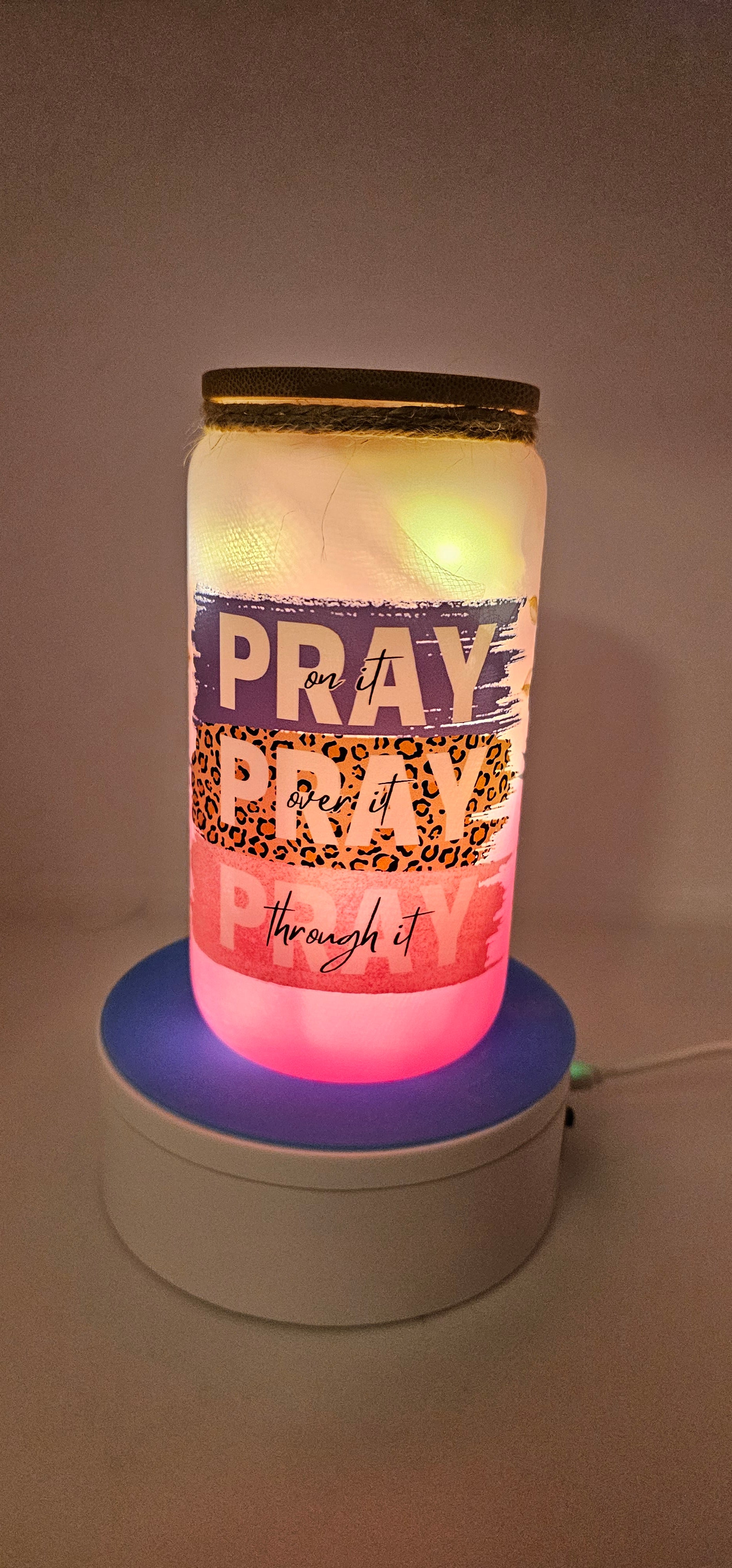 Pray lighted cup