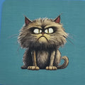 Stout angry cat