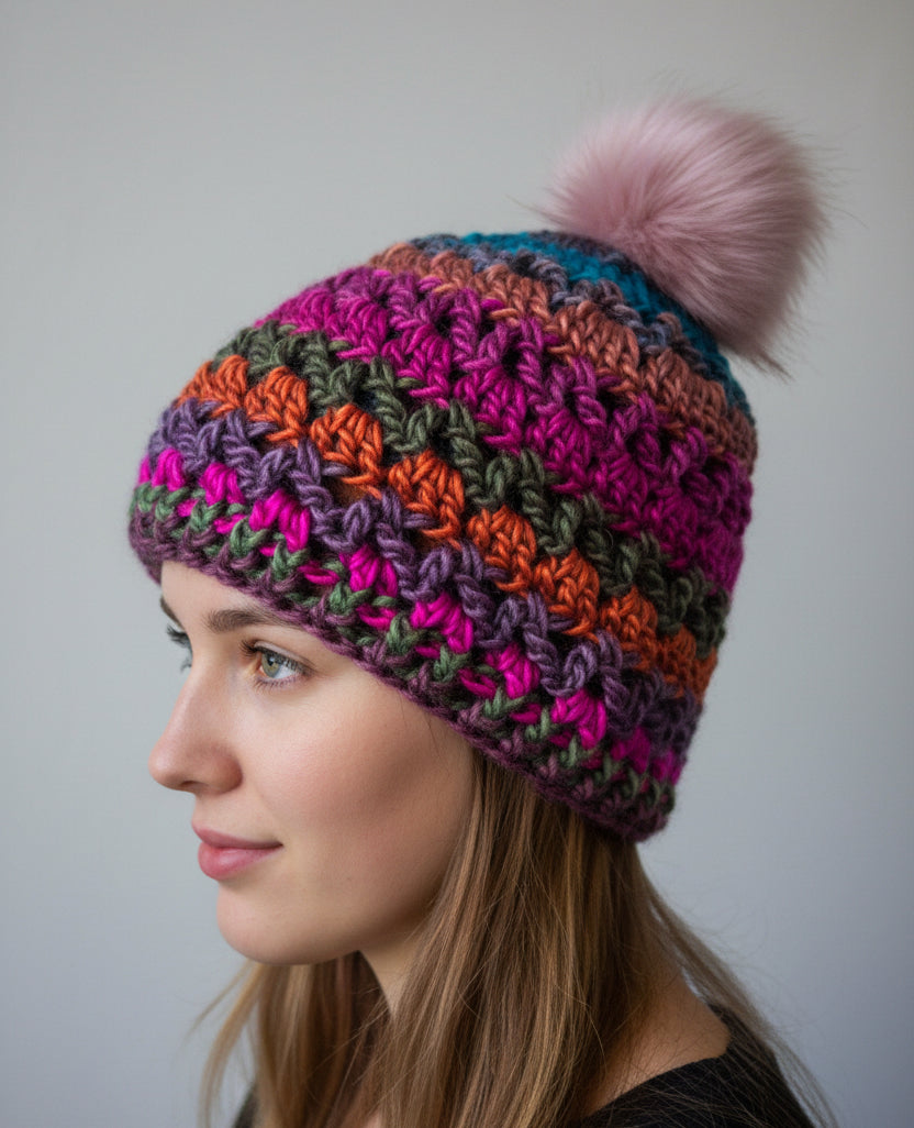 Lavender kisses beanie