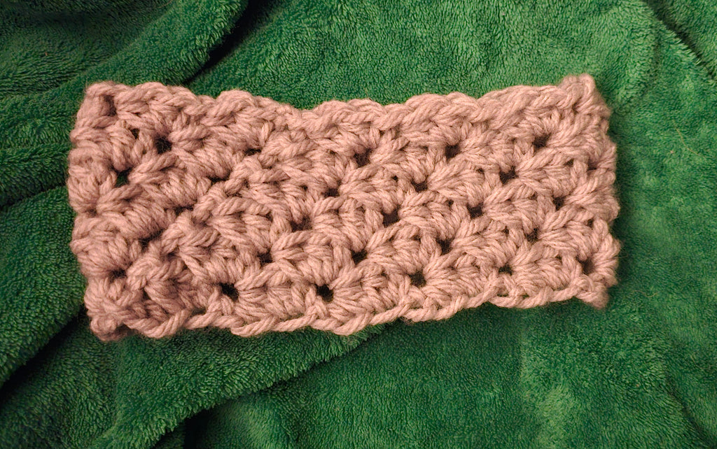 Purplish gray child's earwarmer