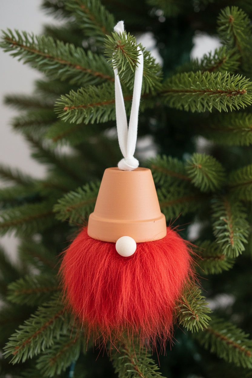 Red terra cotta gnome