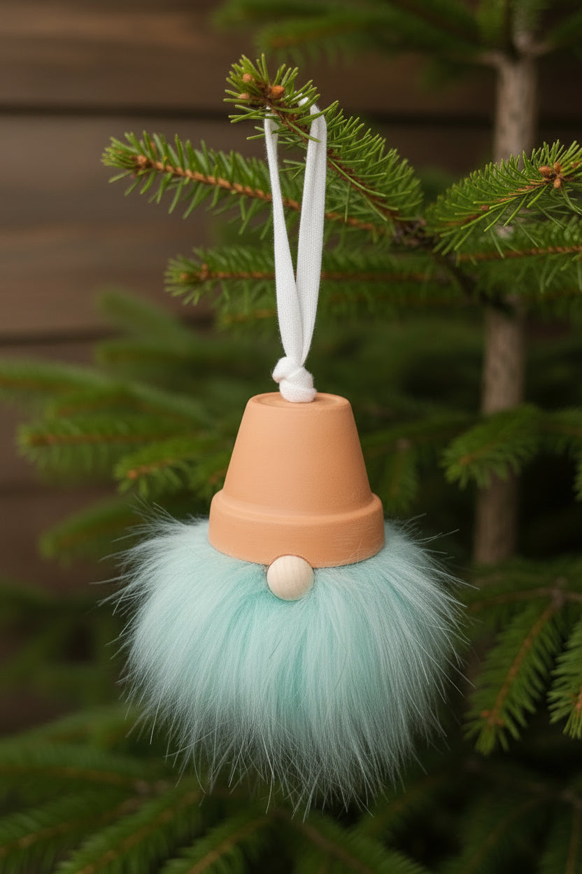 Mint terra cotta gnome