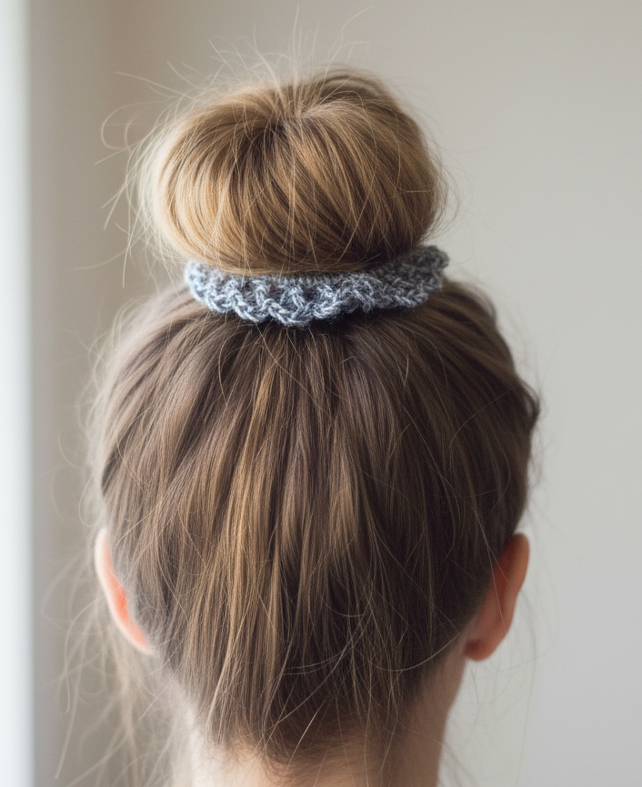 Black shimmer Summertime scrunchie