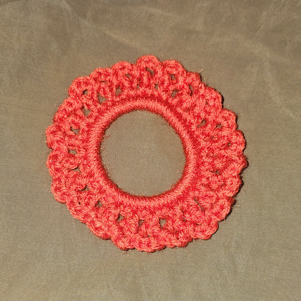 Red Summertime scrunchie