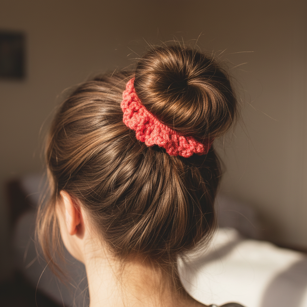 Red Summertime scrunchie