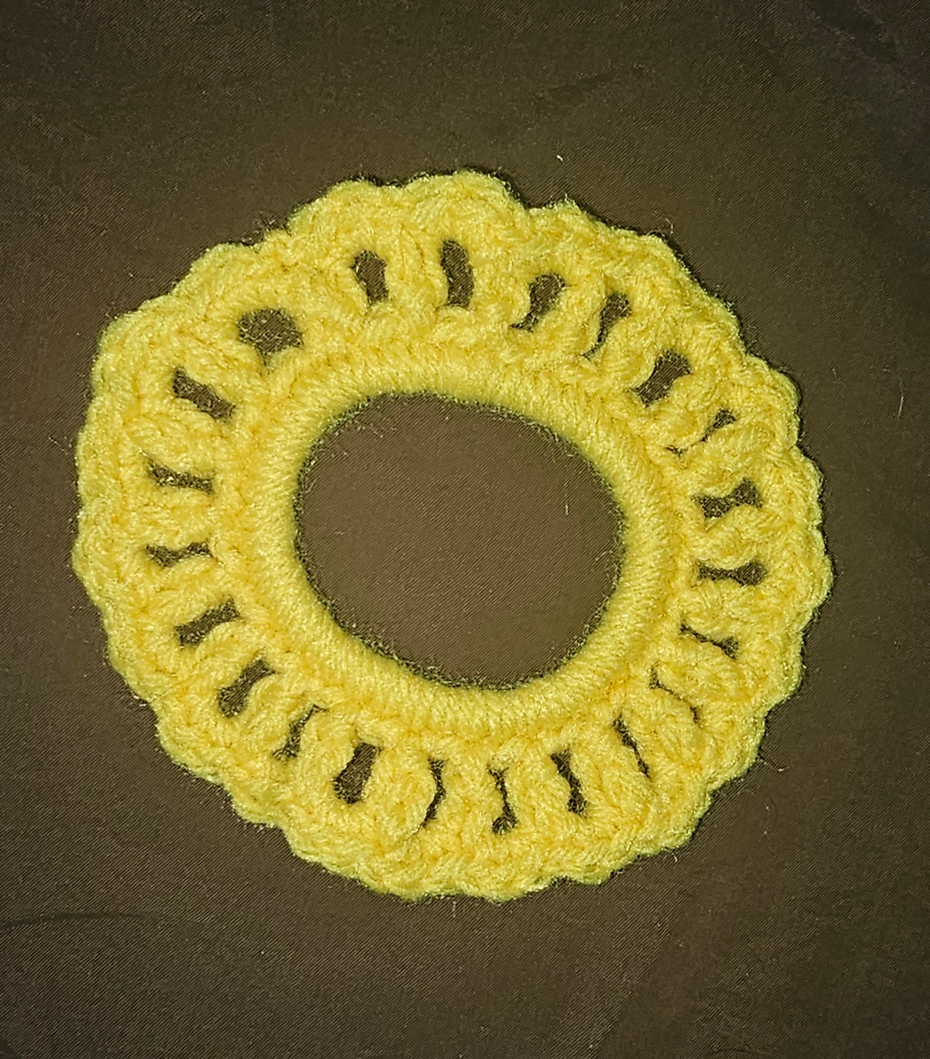 Yellow scrunchie