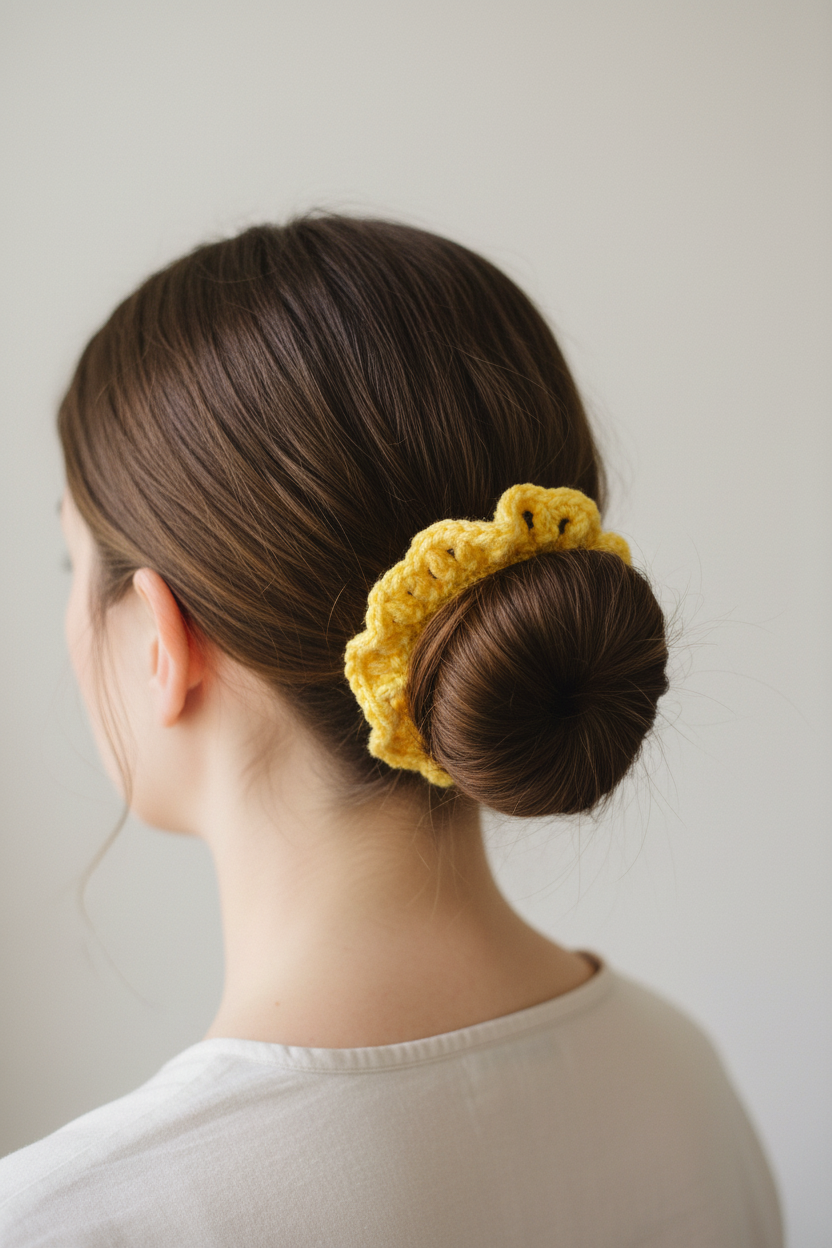 Yellow scrunchie