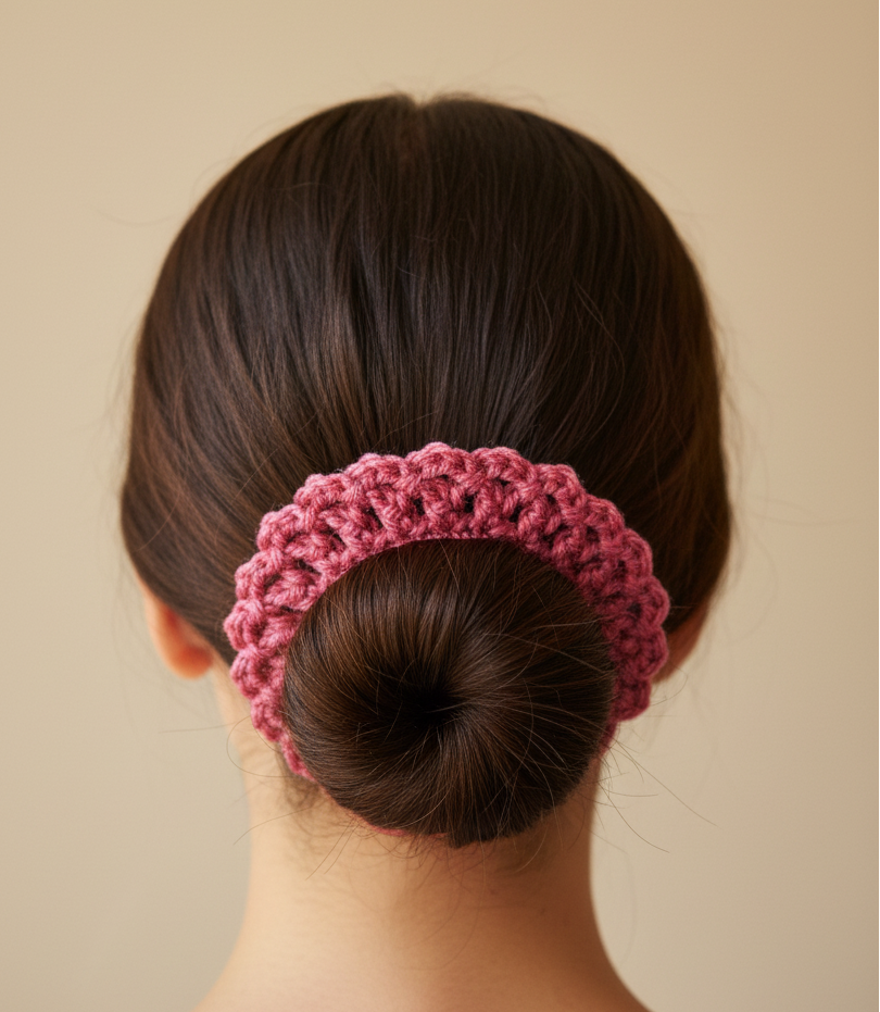 Burgundy Summertime scrunchie