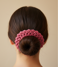 Burgundy Summertime scrunchie