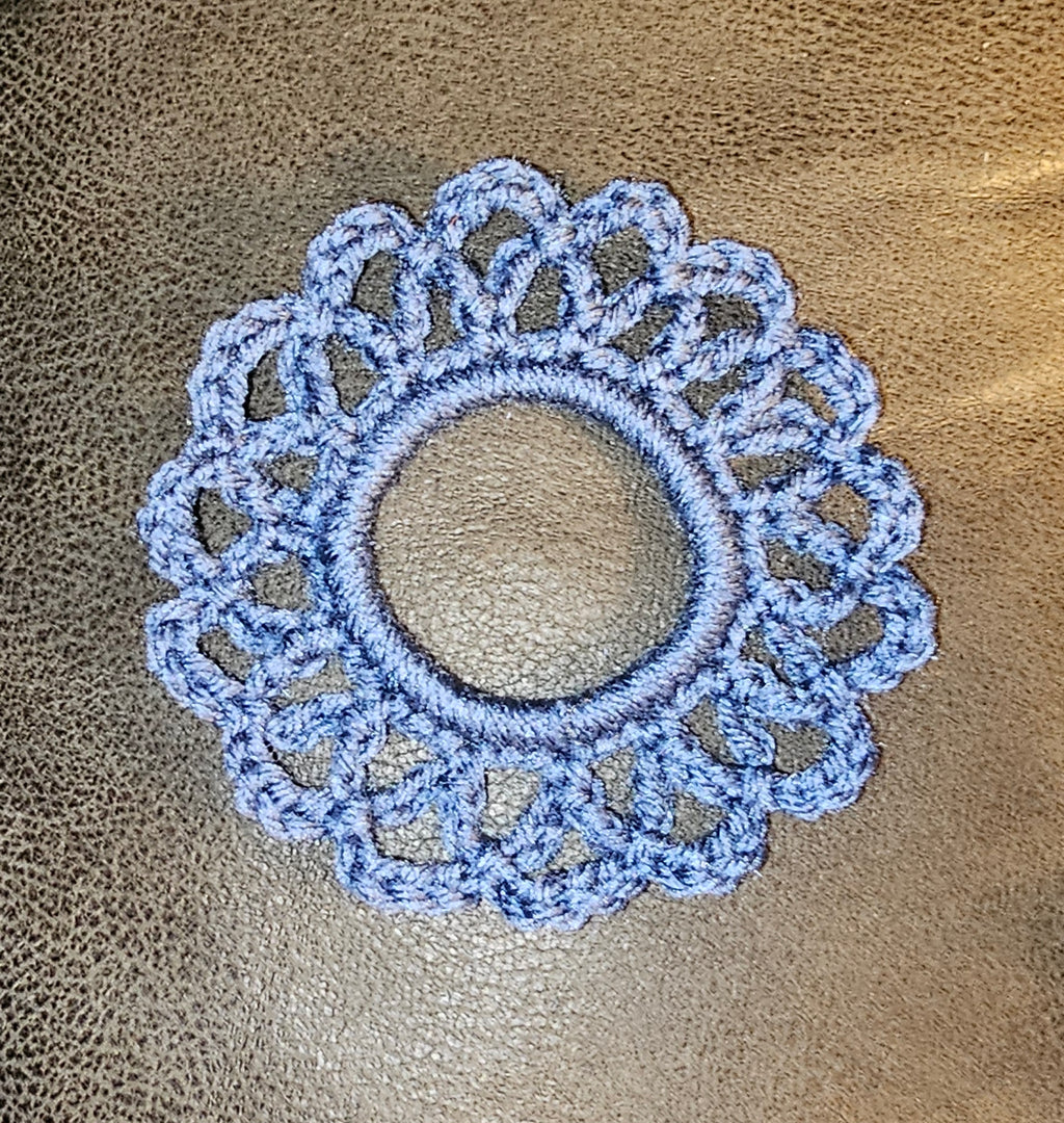 Navy Summertime scrunchie