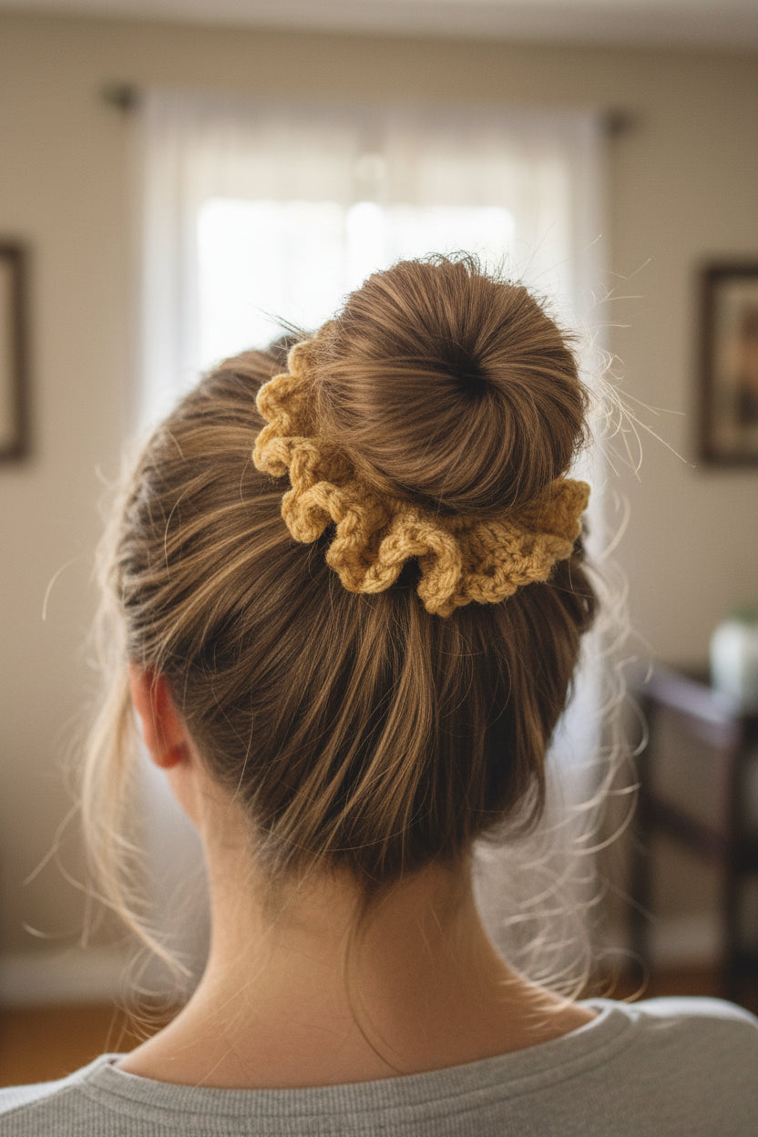 Harvest yellow scrunchie