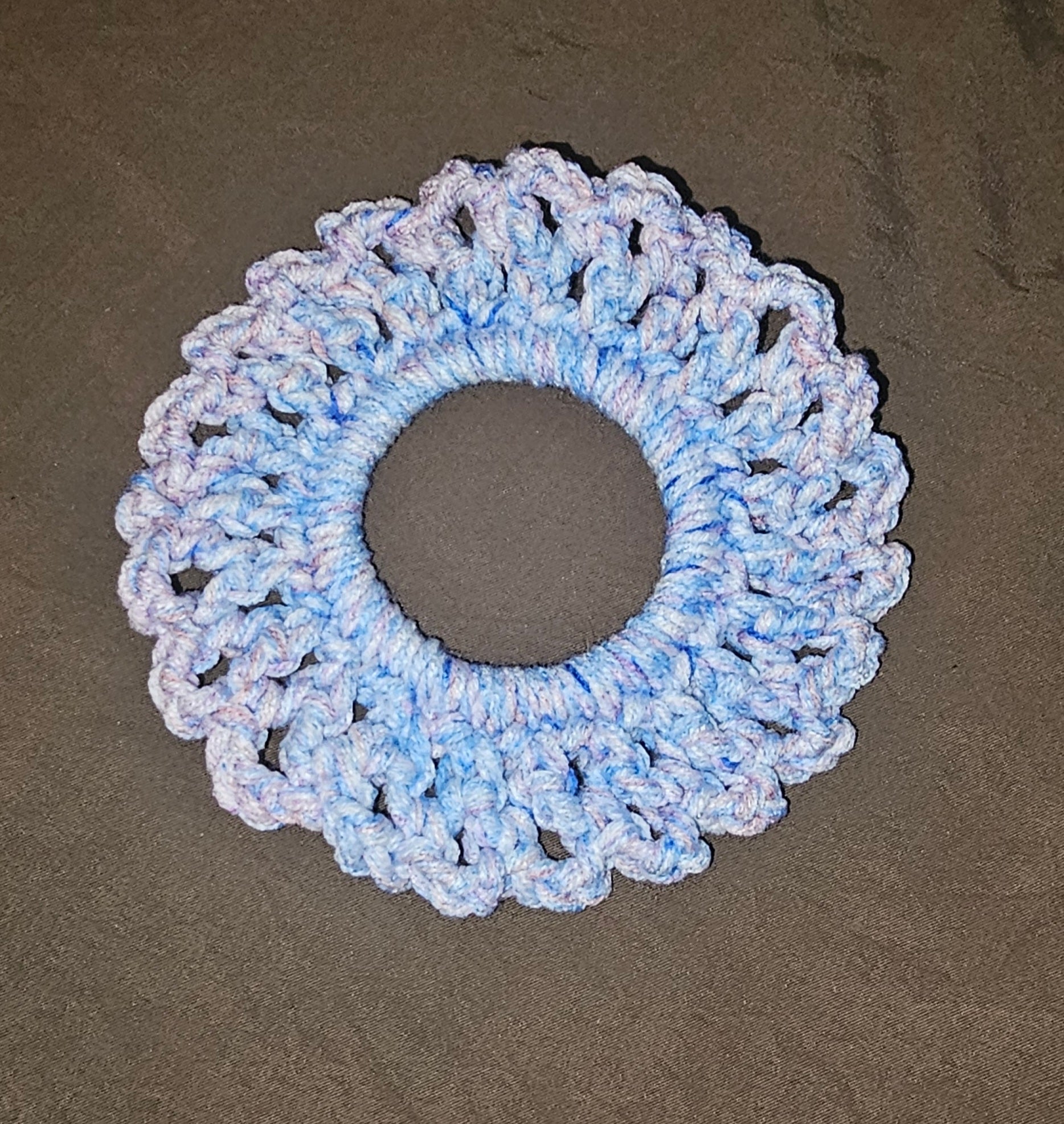 Blue and pink Summertime scrunchie