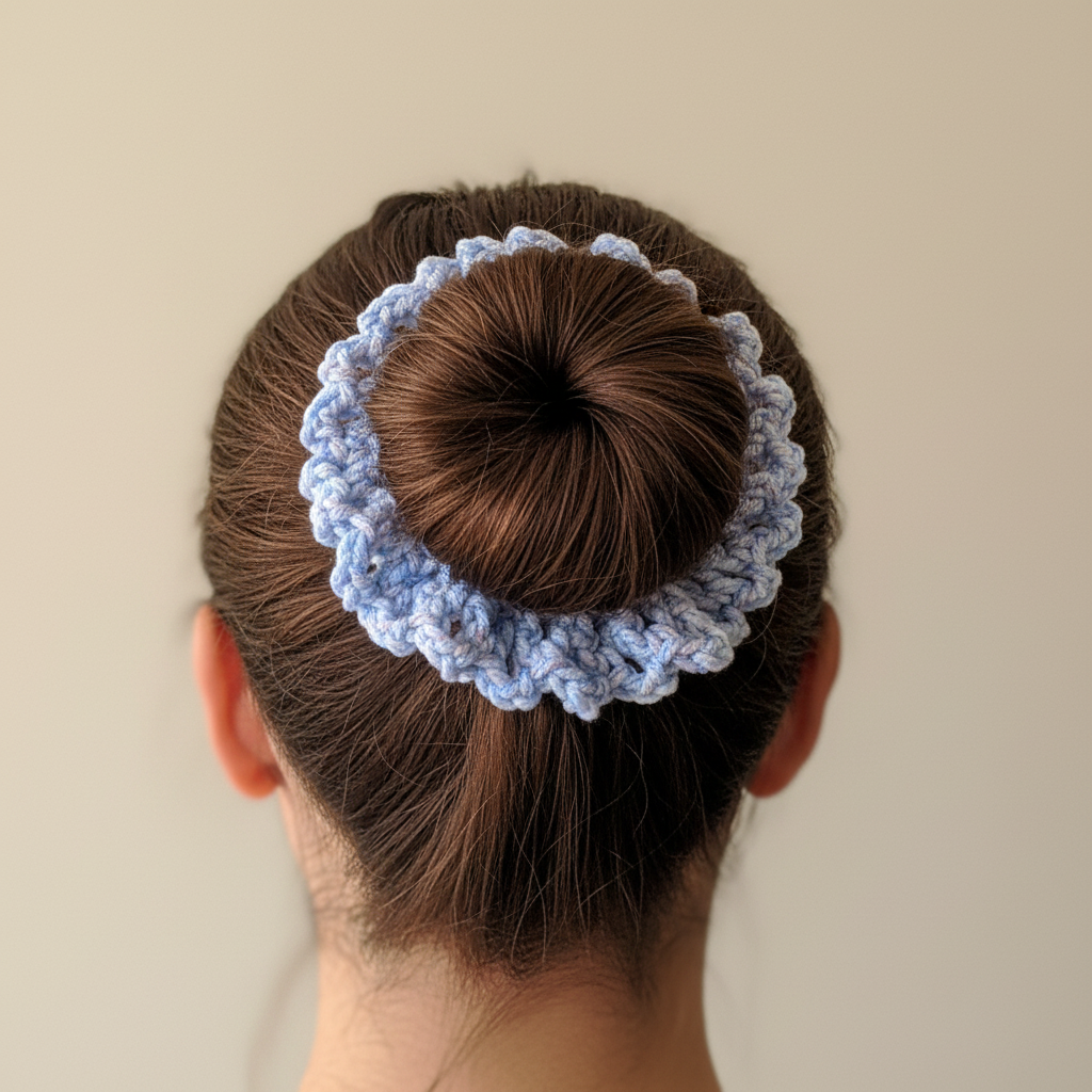 Blue and pink Summertime scrunchie
