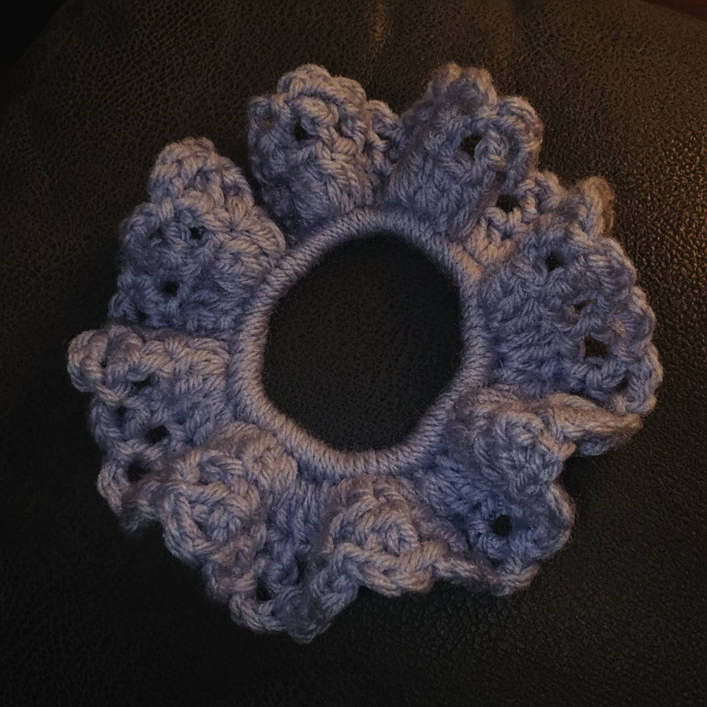 Lavender ruffles scrunchie