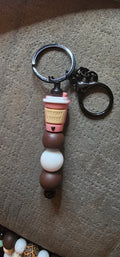 But first coffee brown keychain