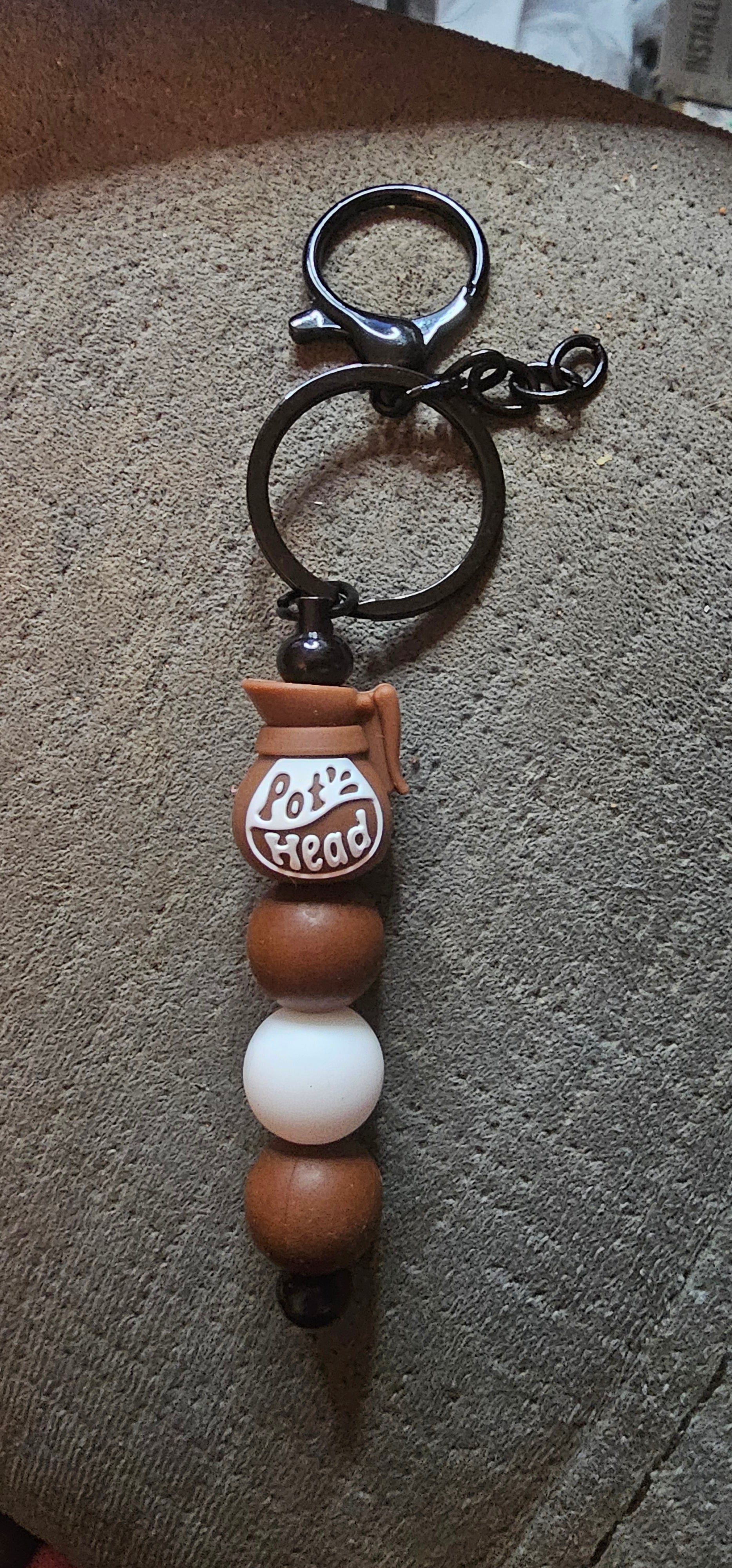 Brown pot head Keychain