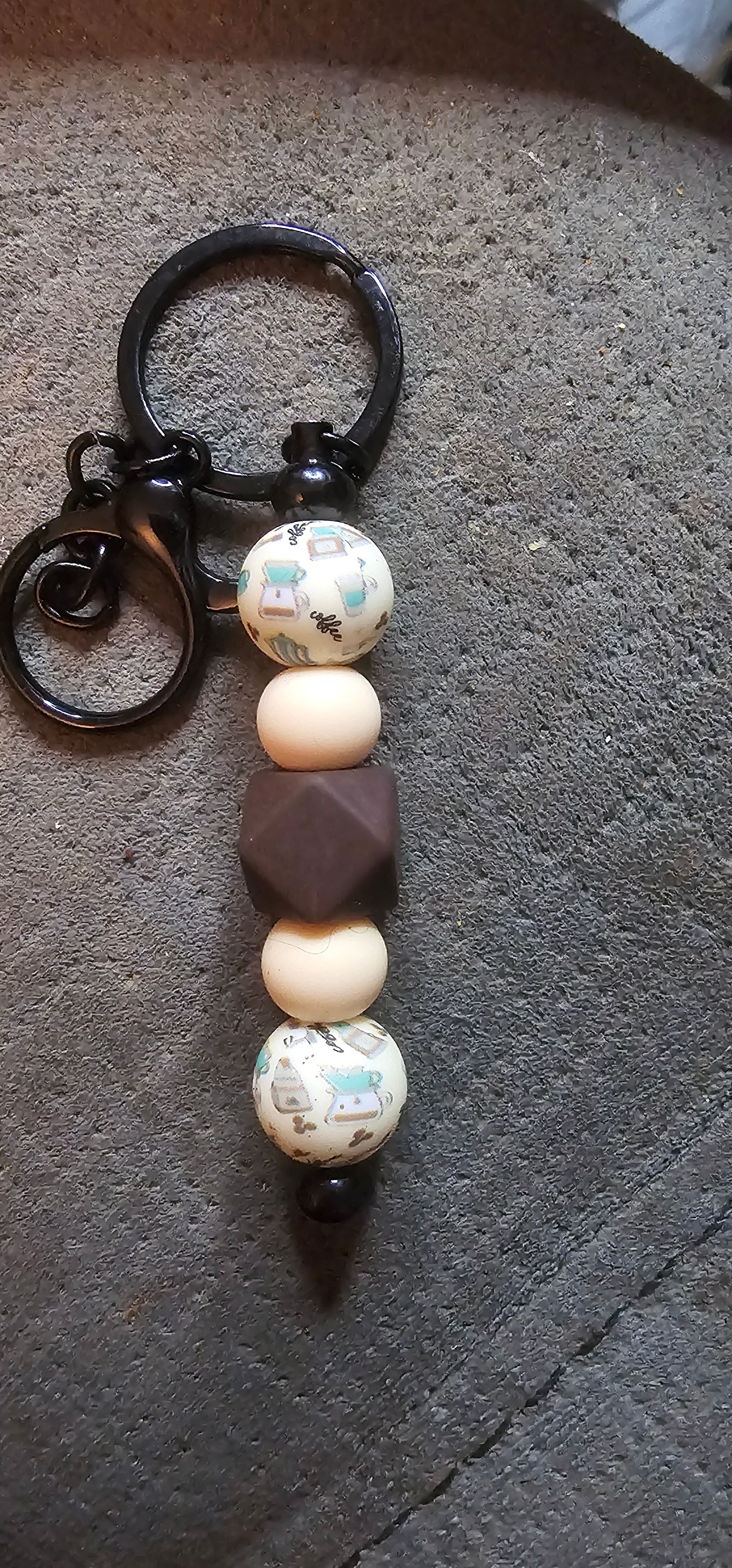 Coffee cream and hex Keychain