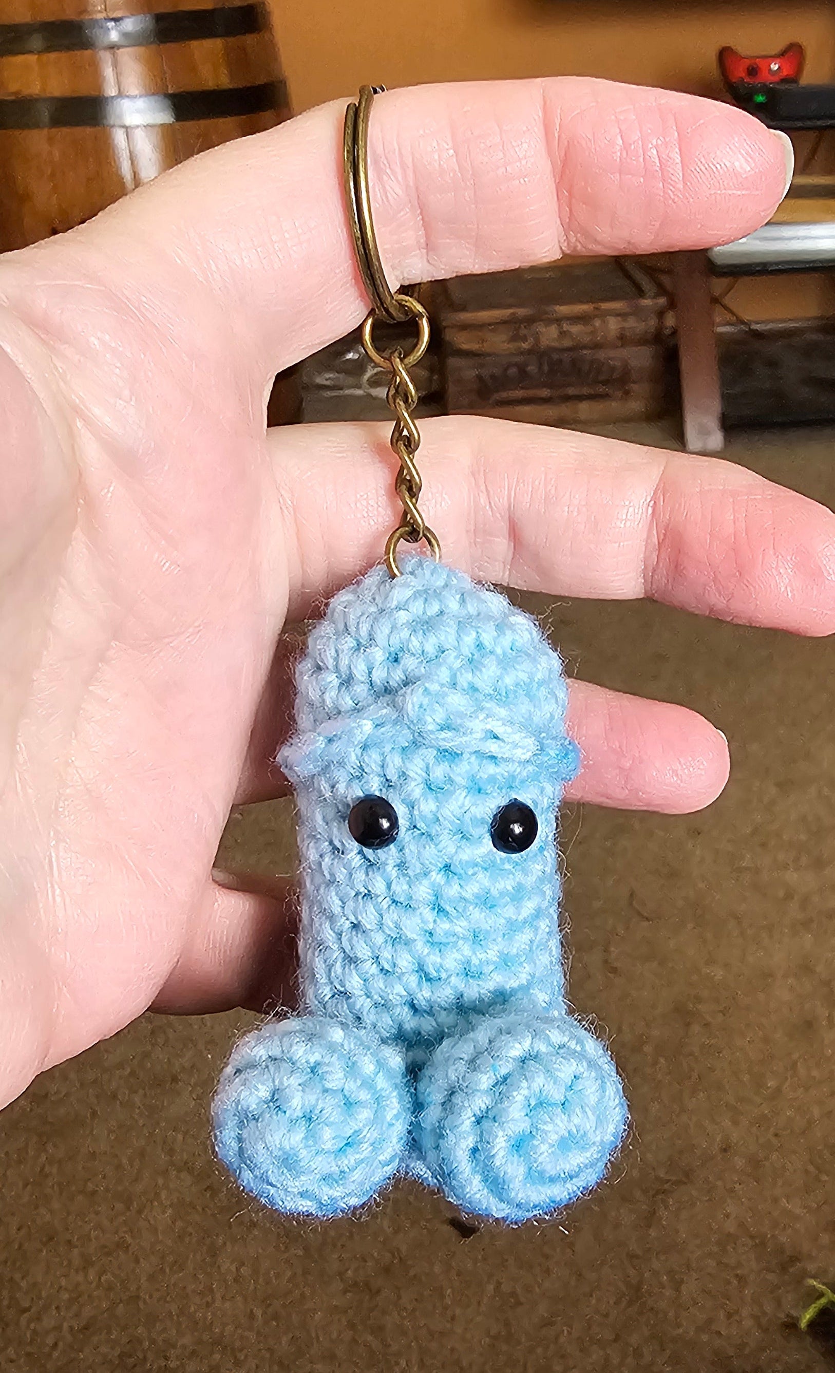Blue wiwi keychain