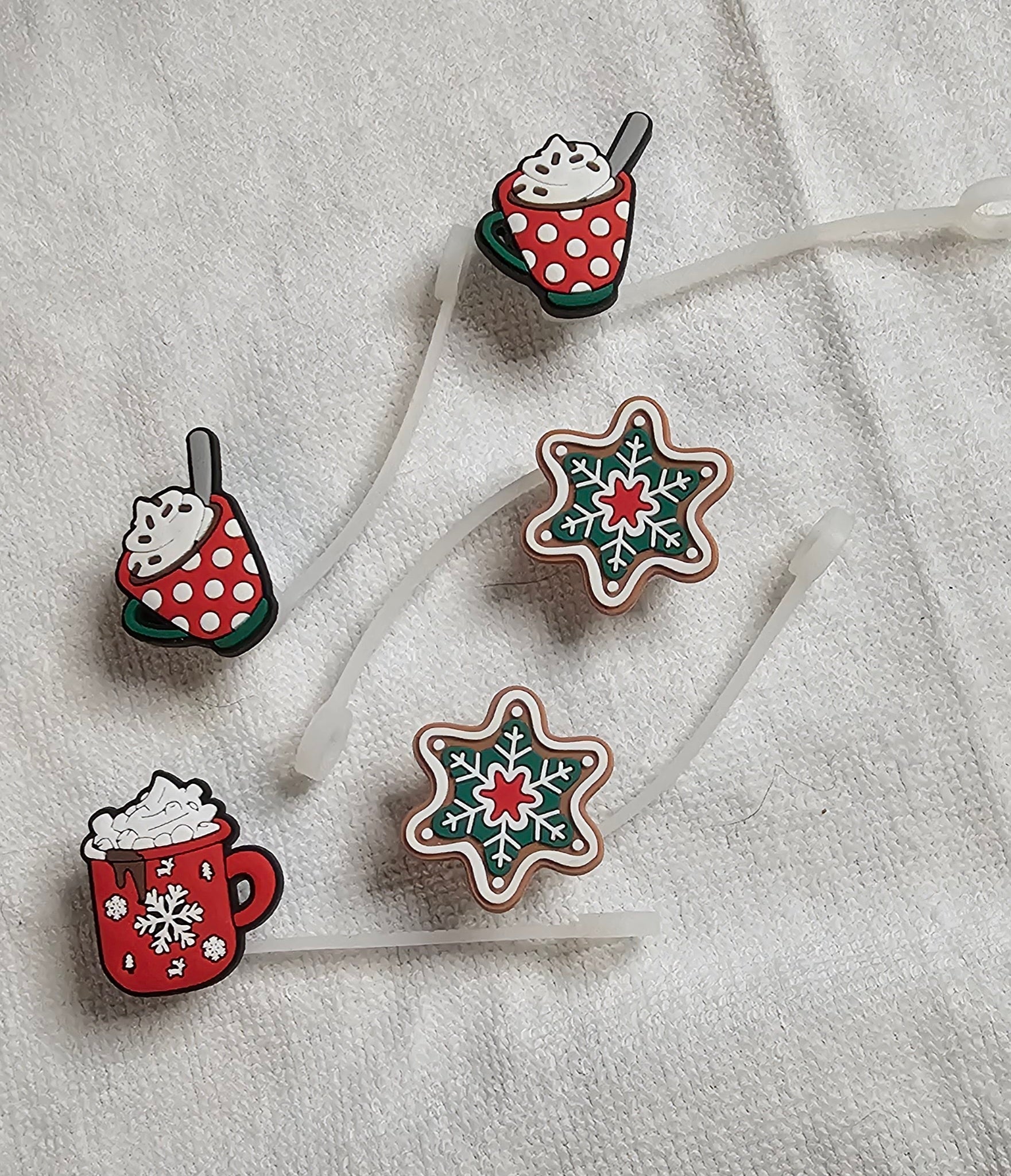 5 pack cookies and cocoa straw toppers