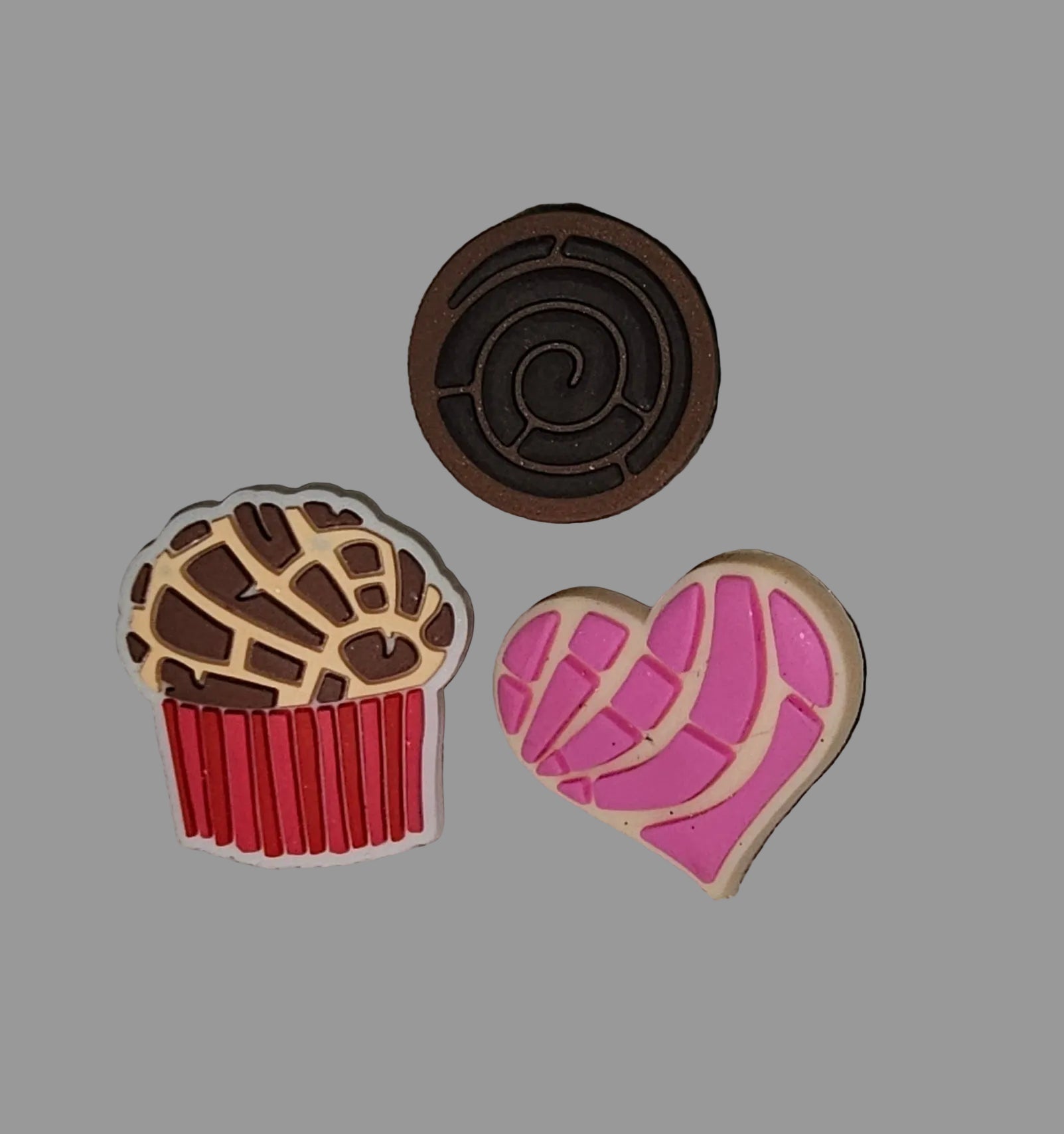 3 pack Concha straw charms