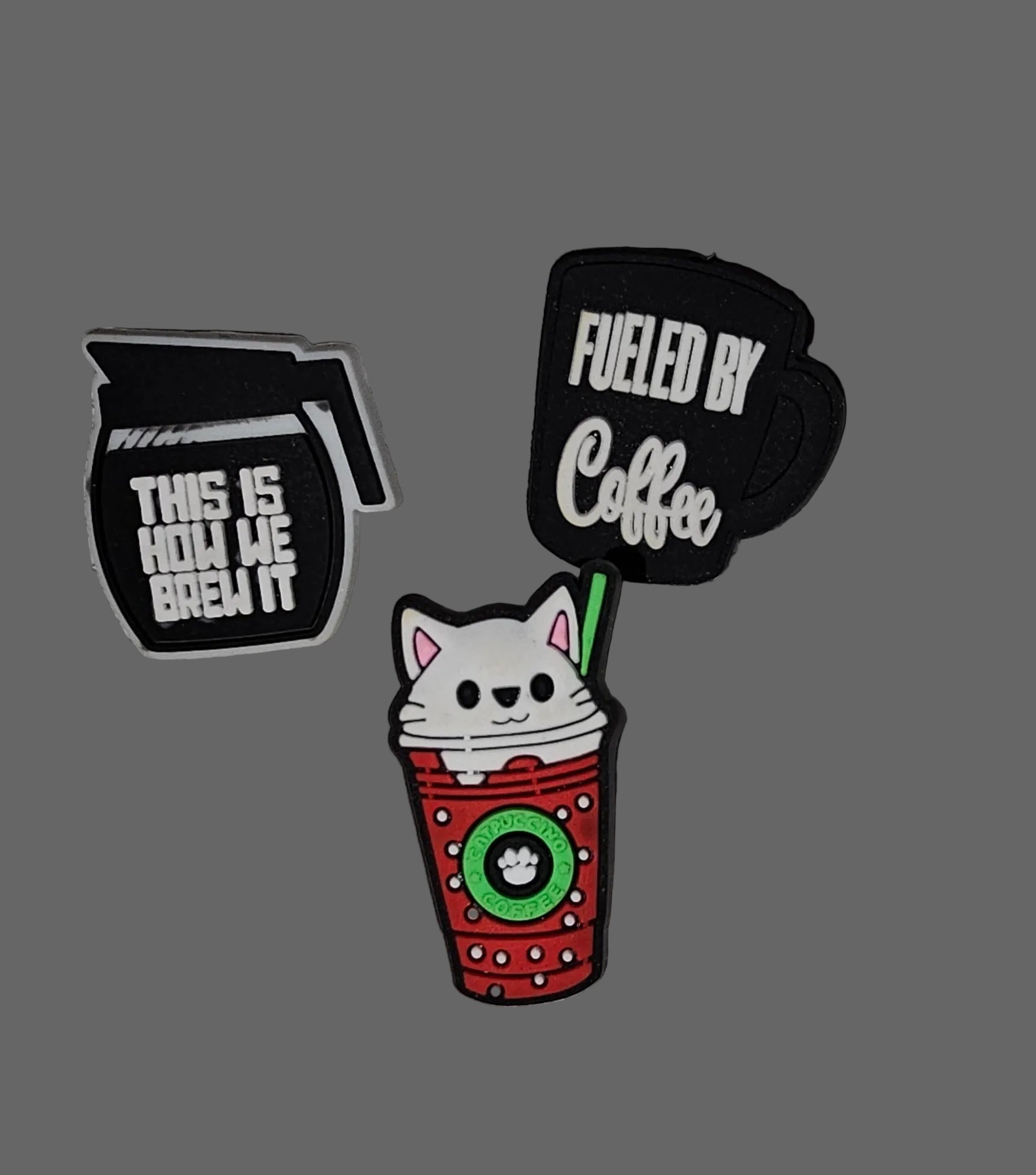 3 pack coffee straw charms