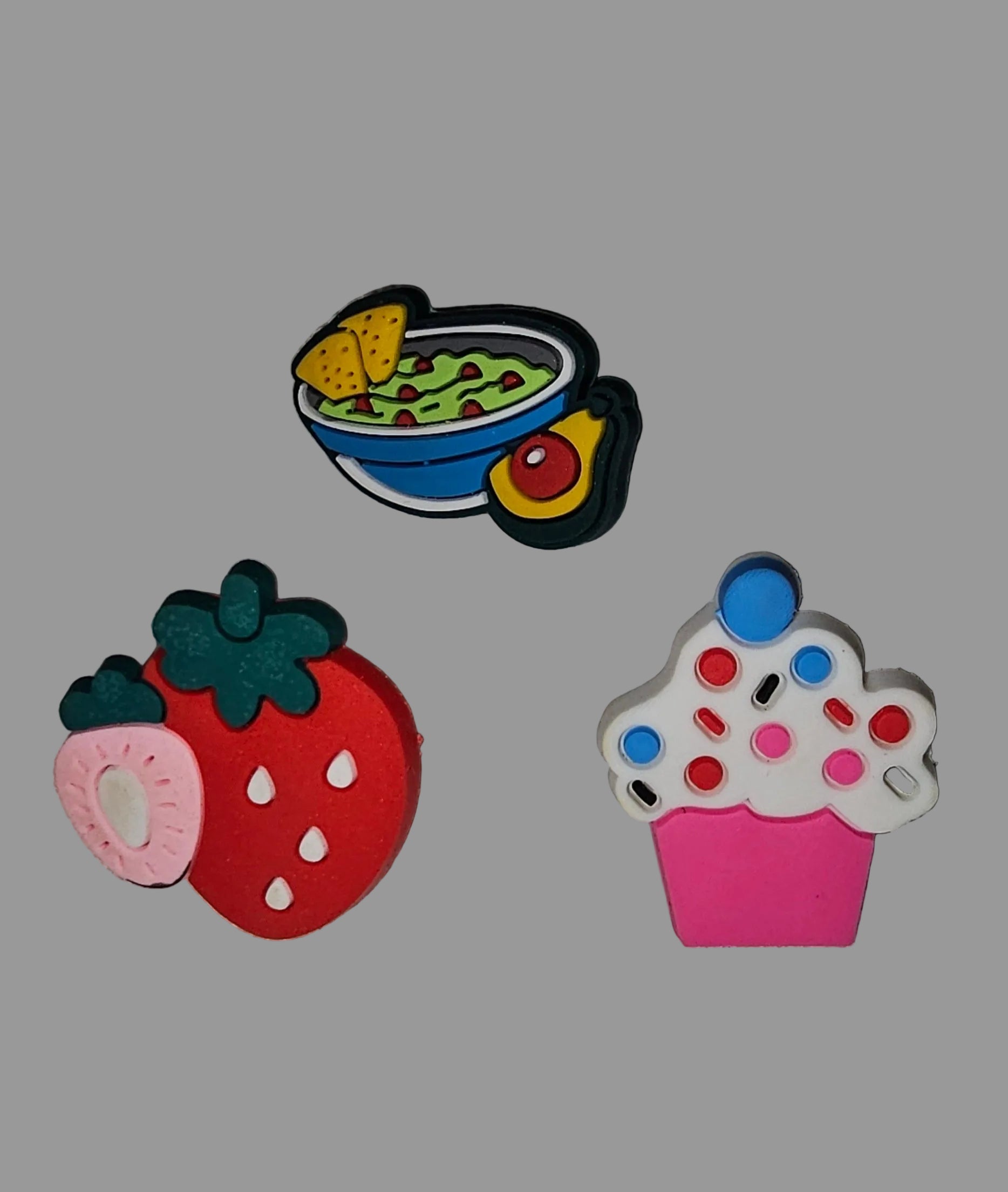 3 pack snacks straw charms