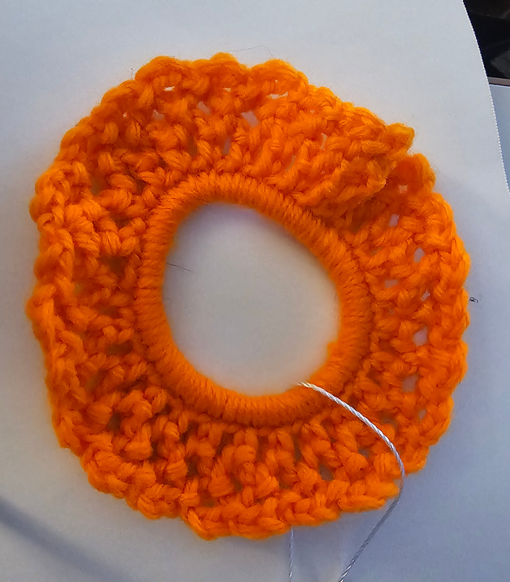 Orange Summertime scrunchie