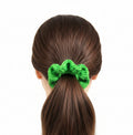 Bright green scrunchie