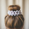Sky Blue Pink scrunchie