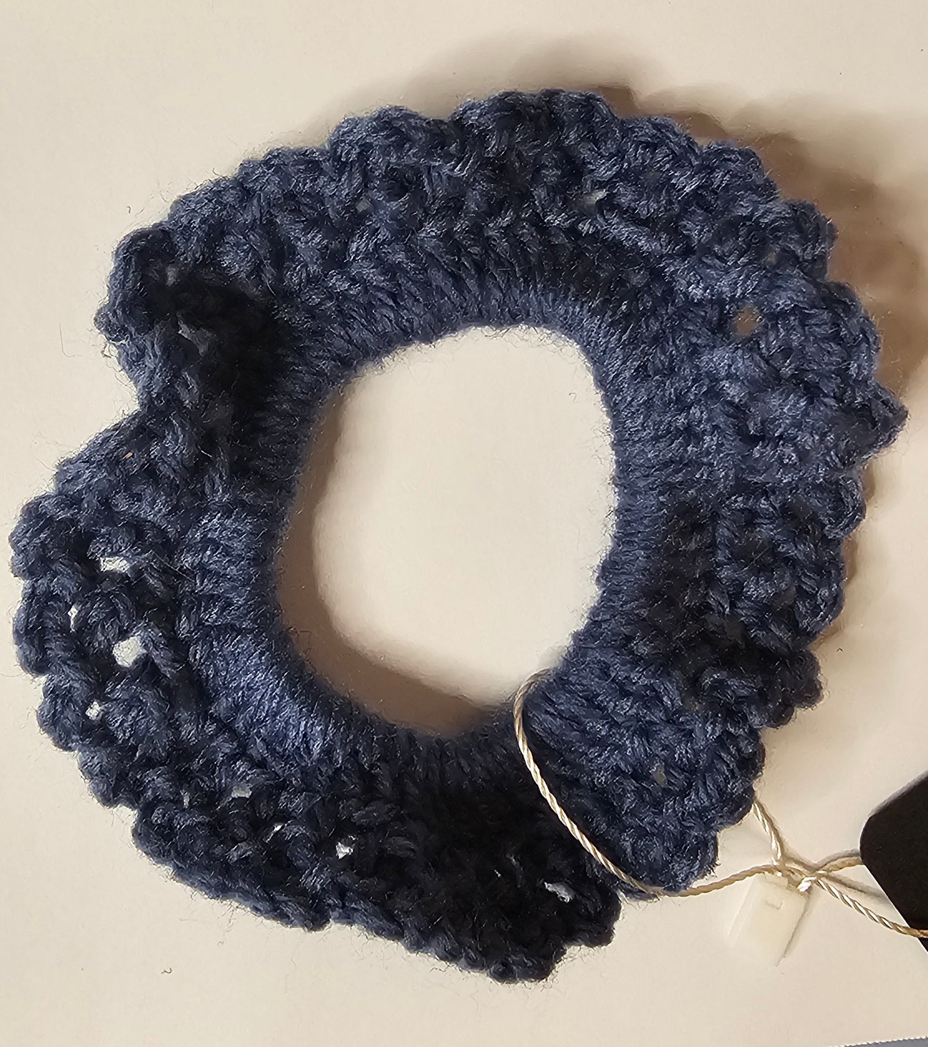 Navy scrunchy